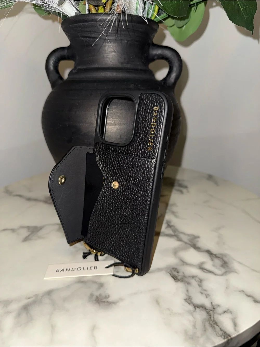Brand New Bandolier Lily Duet iPhone 16 Pro Leather Case – Case Only